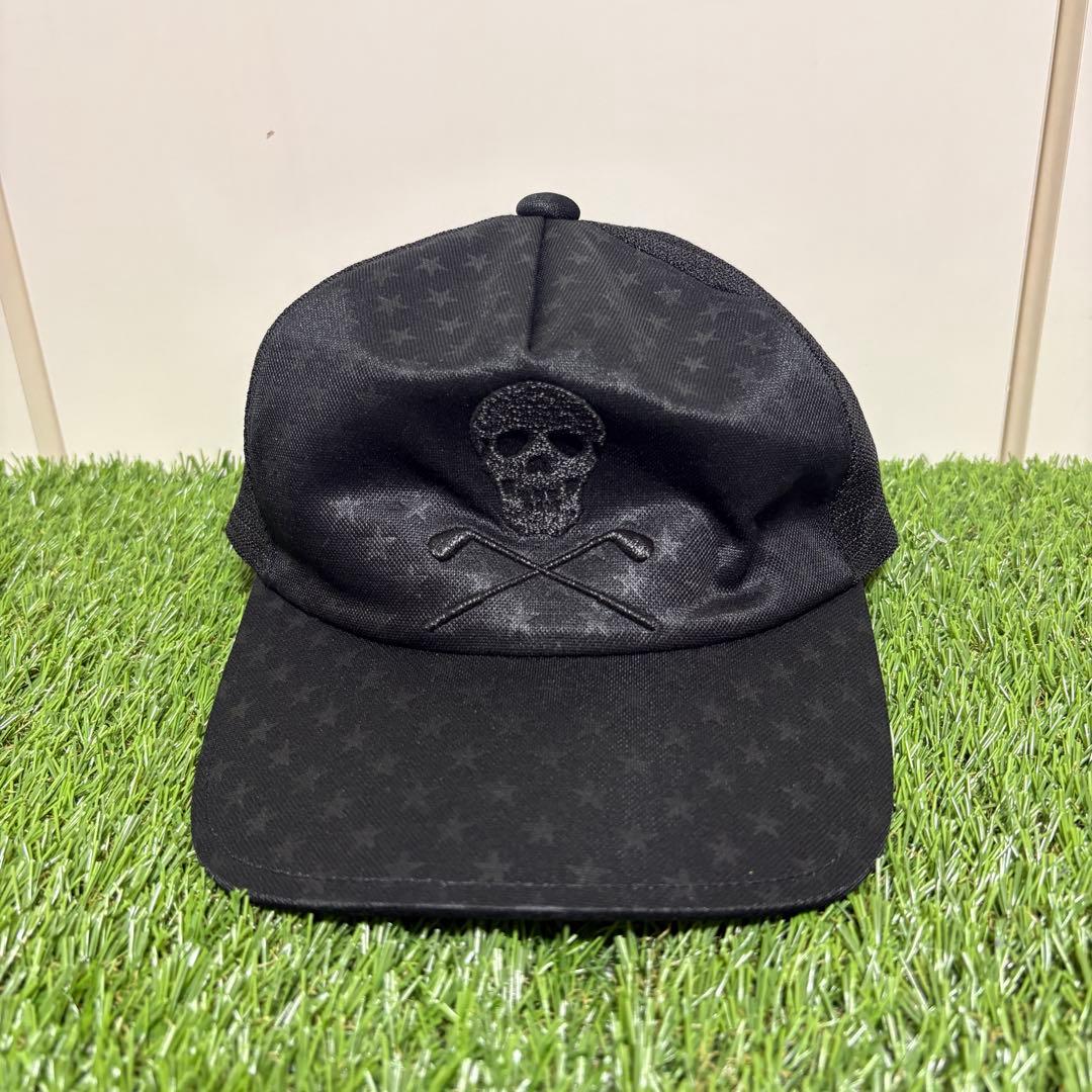 【MARK&LONA】美品　メッシュキャップ　ゴルフ　帽子　ブラック