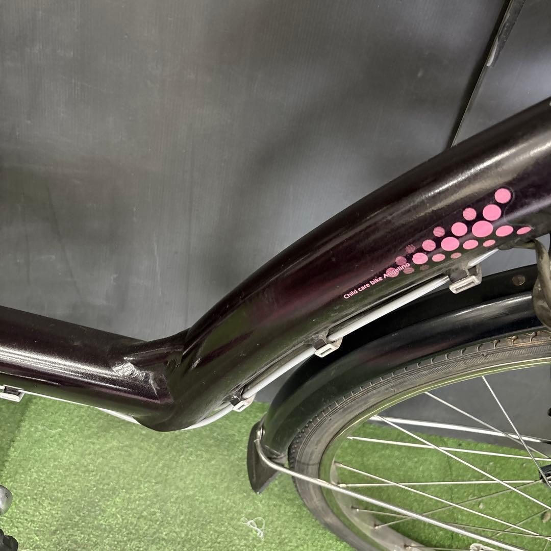 電動自転車 BS Angelino パープル 3人乗り対応　1★