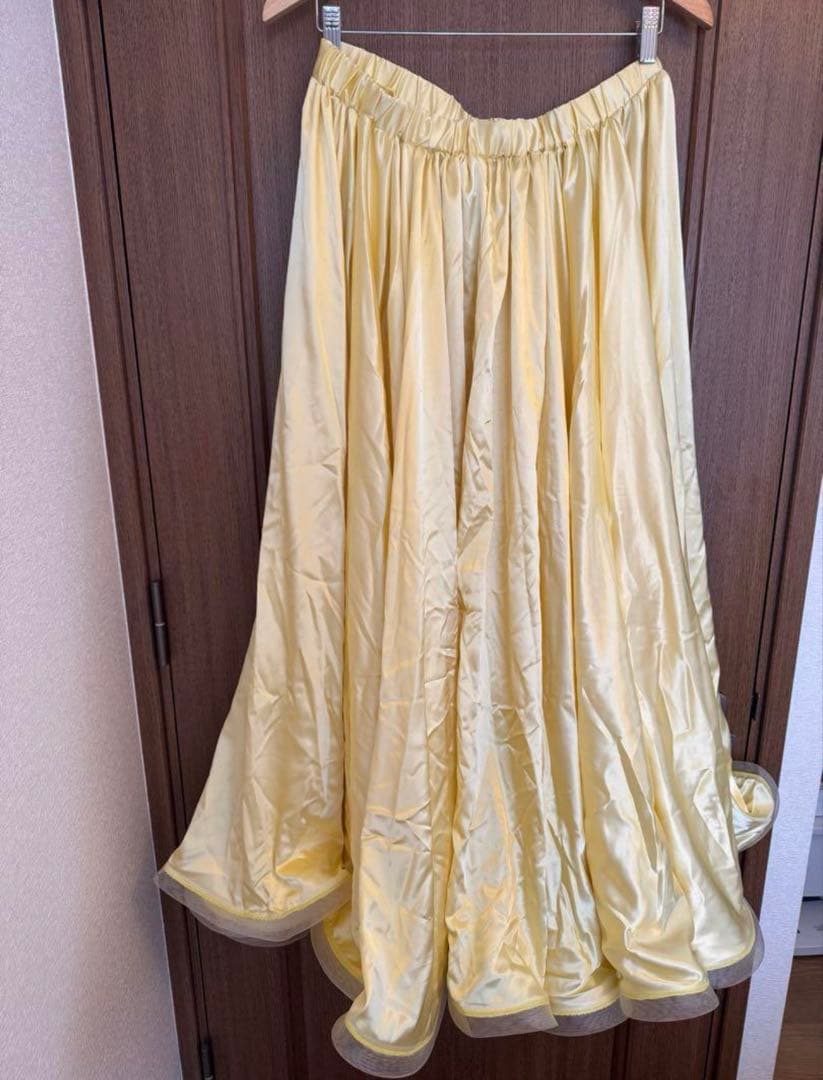 イエローフレア　ベリーダンススカート