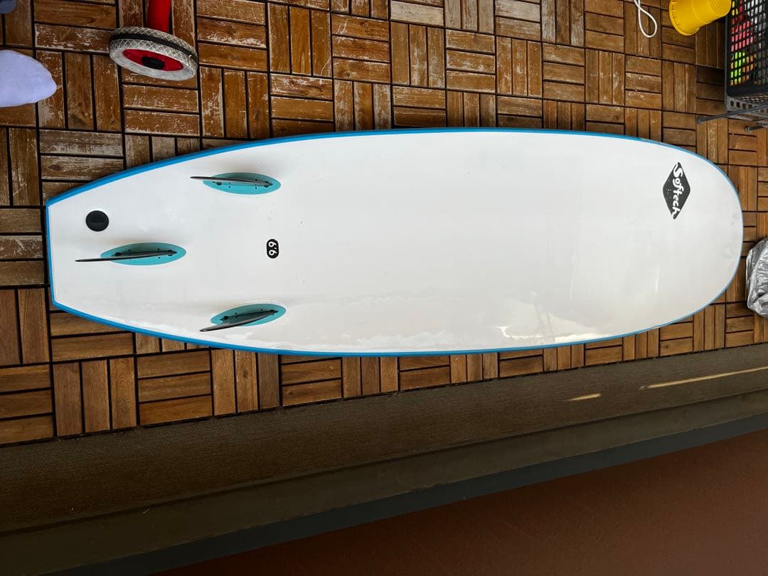 美品　Softech 6’6ft ファンボード　スポンジ