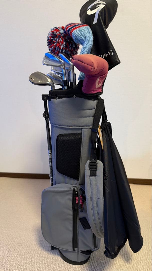 Jones キャディバッグ、Jonesレインカバー　注:クラブ含みません