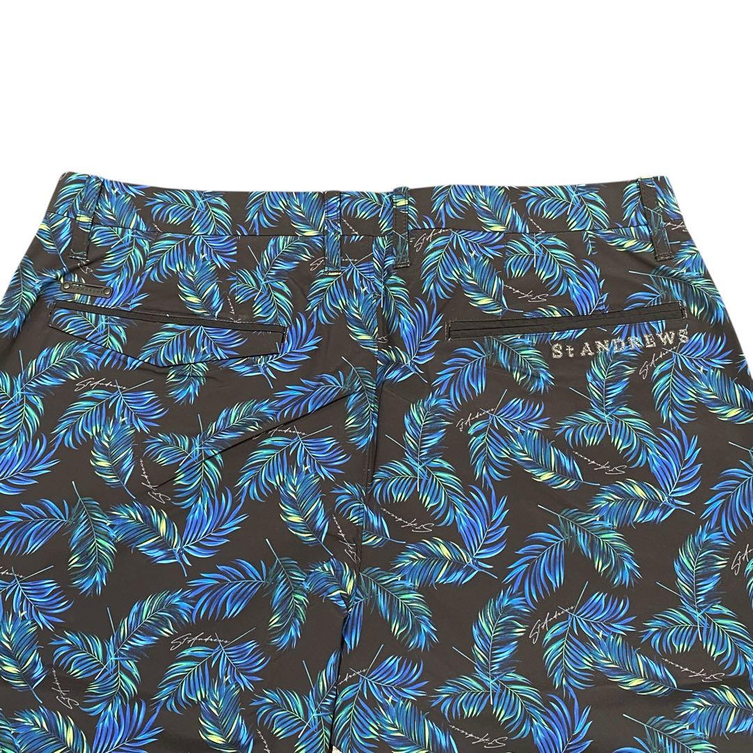 【未使用】定価1.8万 St ANDREWS パームリーフプリントショートパンツ