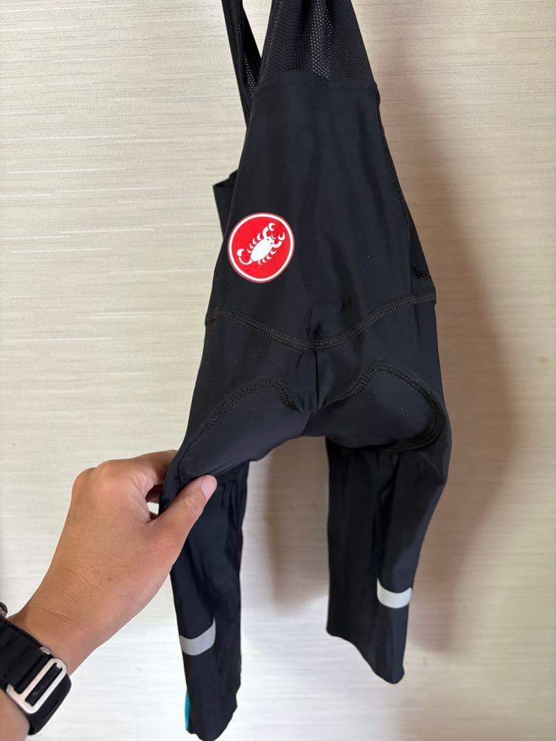【未使用】CASTELLI ビブショーツ Sサイズ ブラック/ブルー