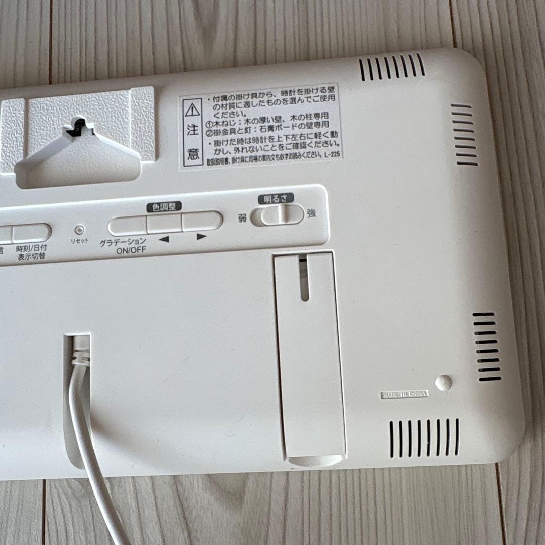 セイコー クロック 掛け置き時計 兼用 カラー液晶 DL208W seiko