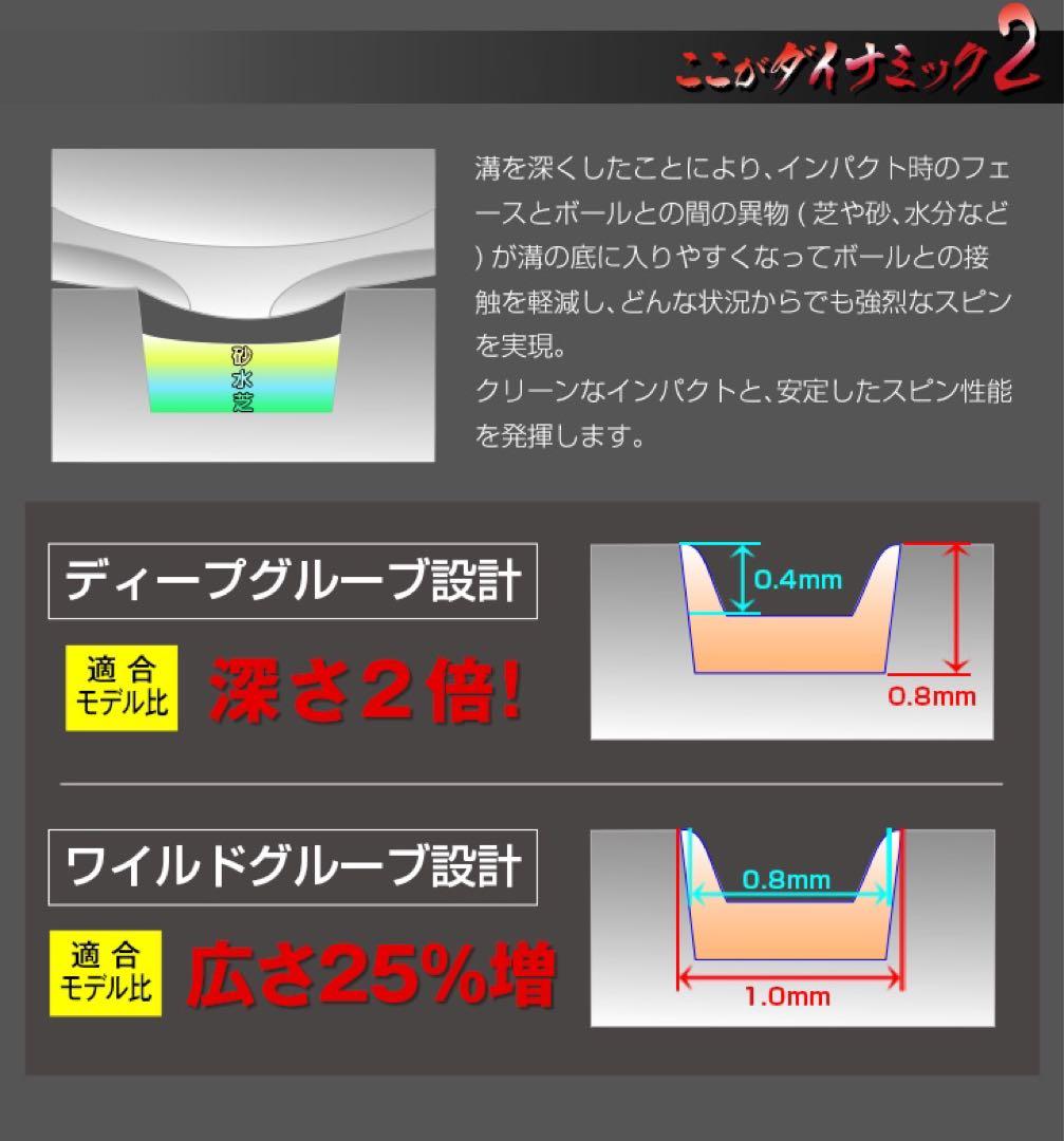 【選べる2本】世界最強スピンで、止まって戻って寄せワン連発の激スピンウェッジ