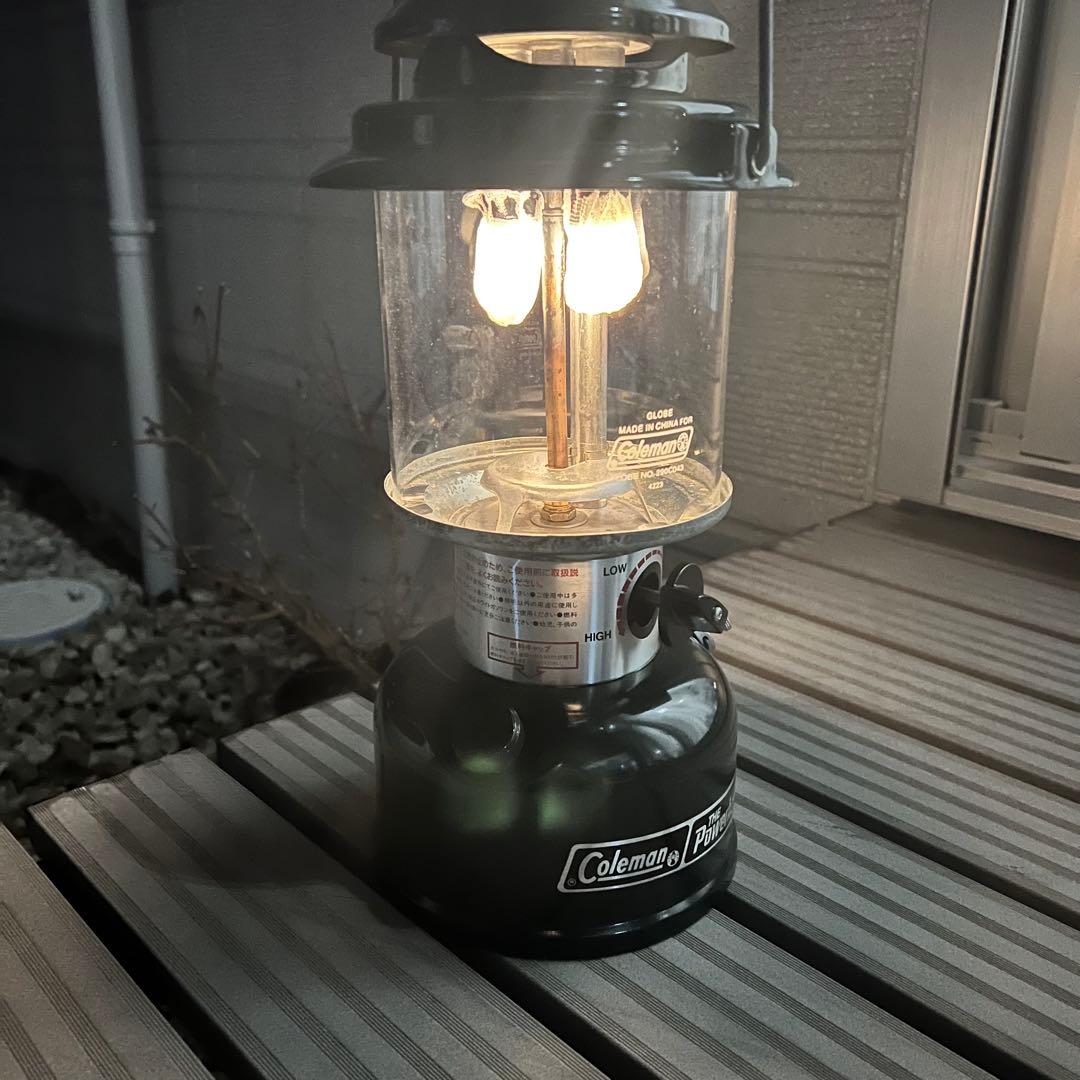 Coleman Powerhouse 290 ランタン 旧ロゴ赤ケース付き