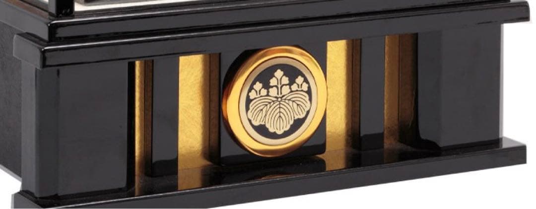 徳川家康　東京久月　五月人形　家紋付き兜飾り収納セット・正絹糸織