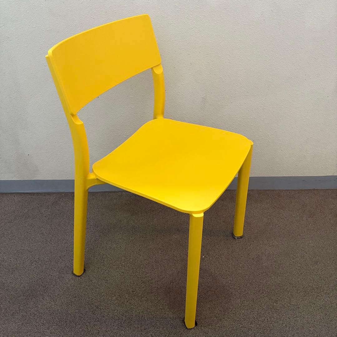 美品 希少 IKEA JANINGE チェア イエロー FRP 北欧　【ヤニンゲ