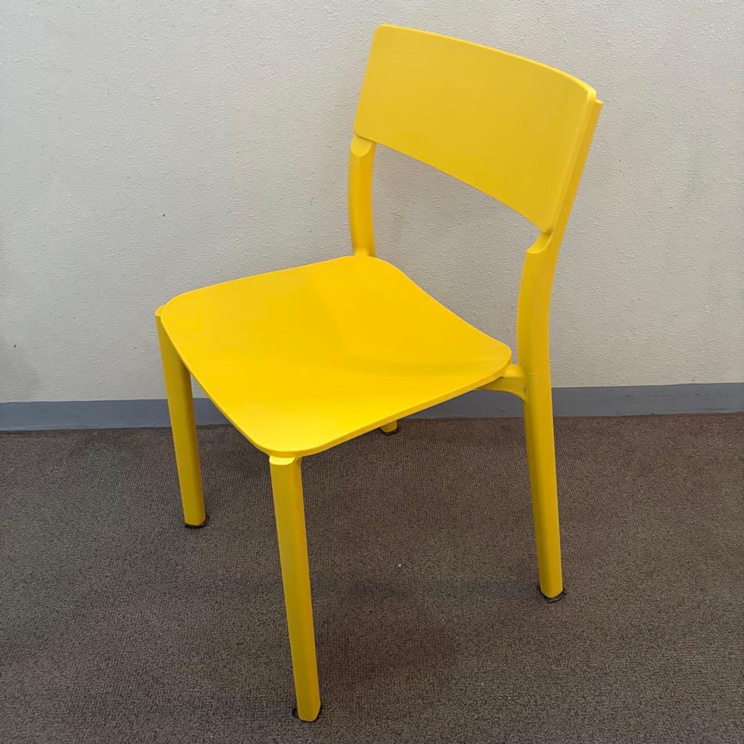 美品 希少 IKEA JANINGE チェア イエロー FRP 北欧　【ヤニンゲ