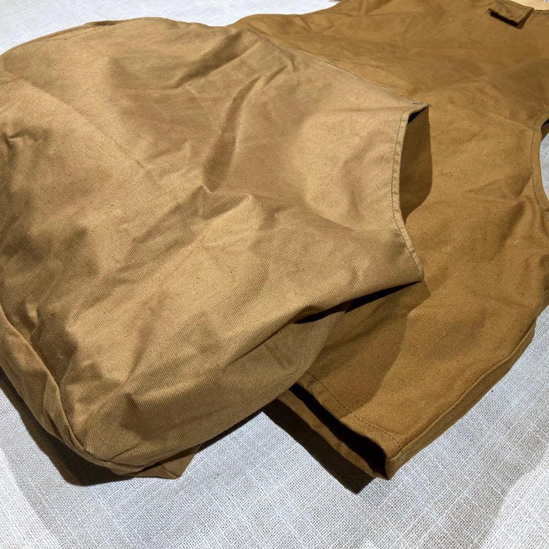 USA製　llbean 筆記体タグ　ハンティングベスト　ダック生地　L