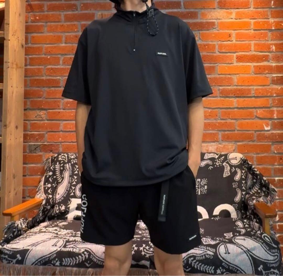 RUFFLOG モックネック　シャツと　ハーフパンツ　セットアップ　サイズXL