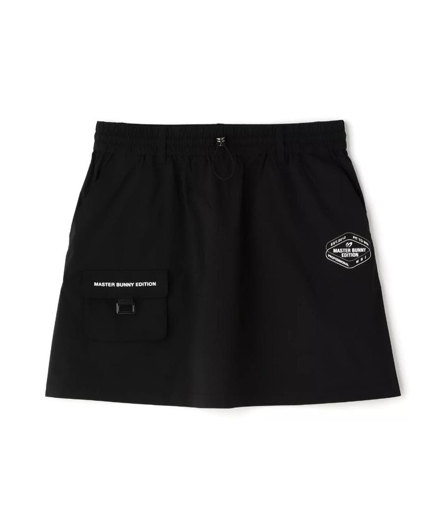未使用 タグ付き ナイロンストレッチスカート0 S ブラック黒 マスターバニー