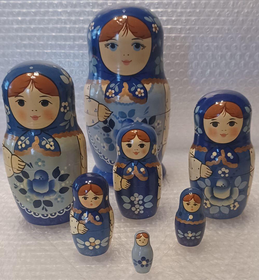 本場ロシア製 木製マトリョーシカ MADE IN RUSSIA