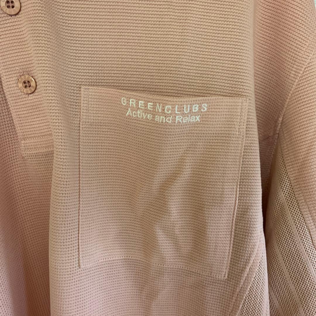 GREEN CLUBS メッシュポロシャツ ピンク