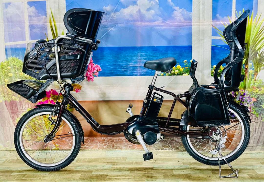 パナソニックギュット⭐️12AH！子供乗せ電動アシスト自転車Y0947-1