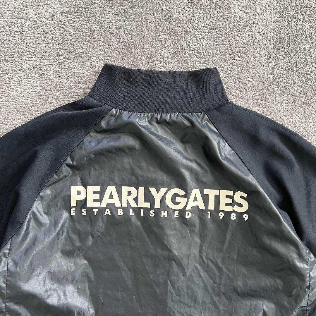 パーリーゲイツ　PEARLY GATES 切り替え　モックネック　半袖シャツ　m