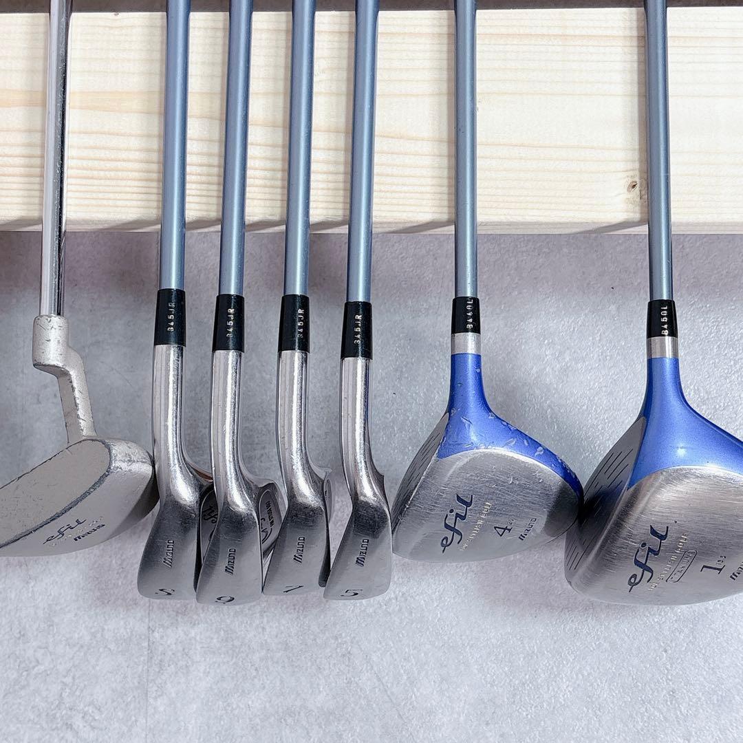 T147 ミズノ efil ゴルフクラブ レディース セット 8点 adidas