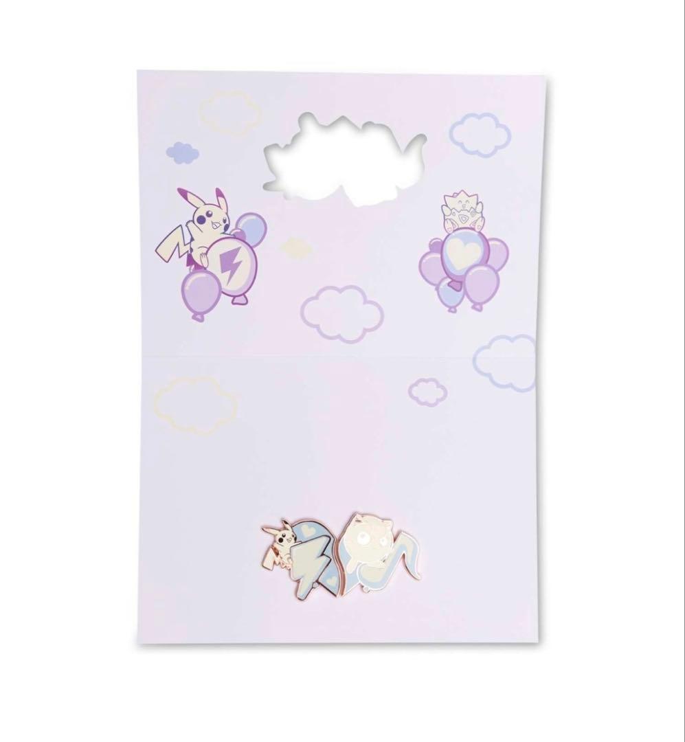 【海外ポケセン】ピカチュウ プリン ニンフィア ピンバッジ グリーティングカード