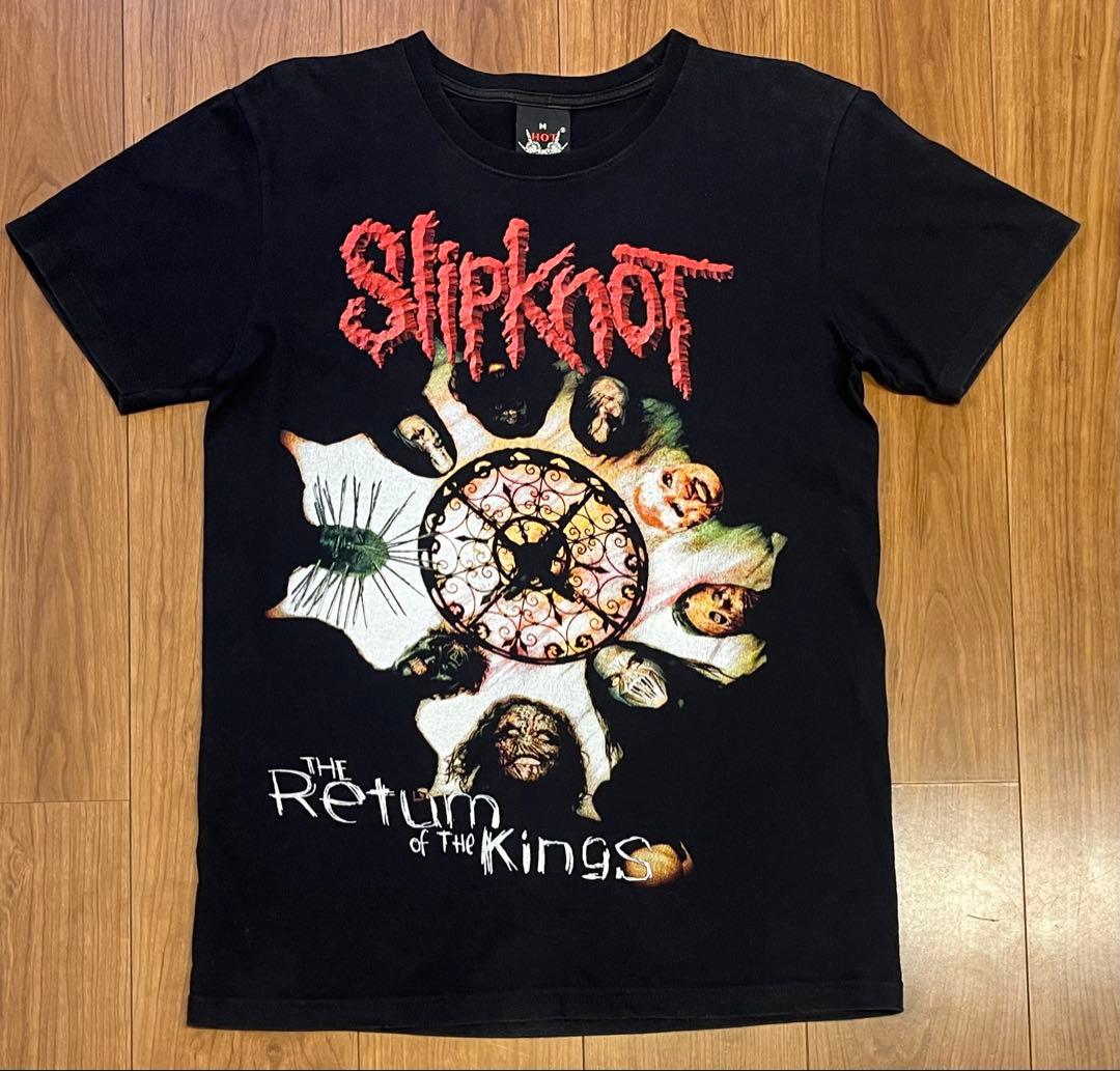 公式 米ヘビメタ Slipknot（スリップノット）ヴィンテージ風バンドT M