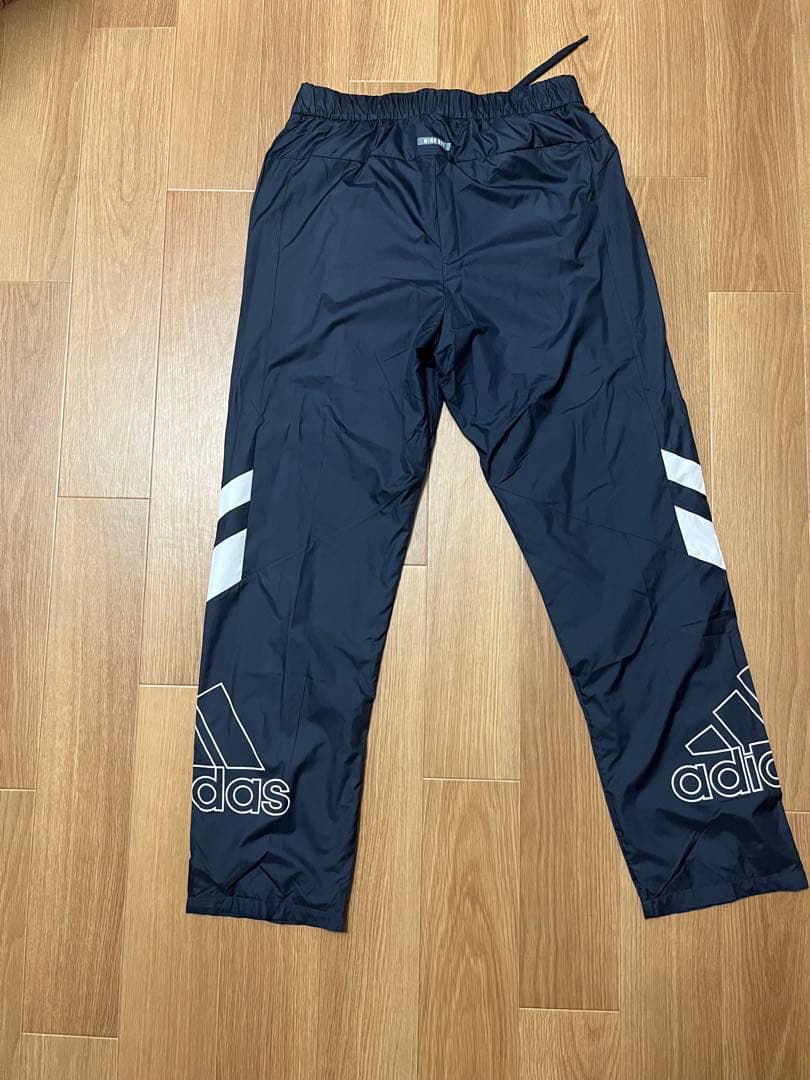 adidas ウィンドブレーカー 、ズボンセット　L 紫/黒(レディース)