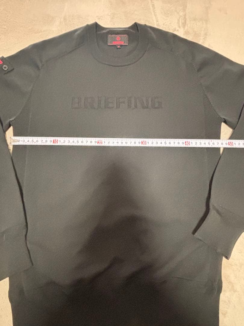 【美品】BRIEFING クルーネックニット　ブラックM