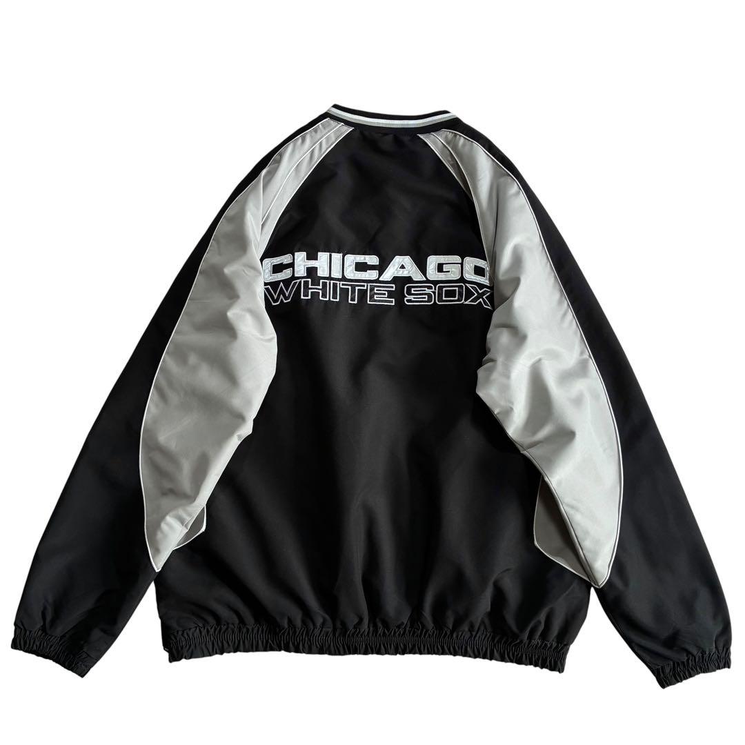 Chicago White Sox ナイロンピステ XL 黒 グレー 白 MLB