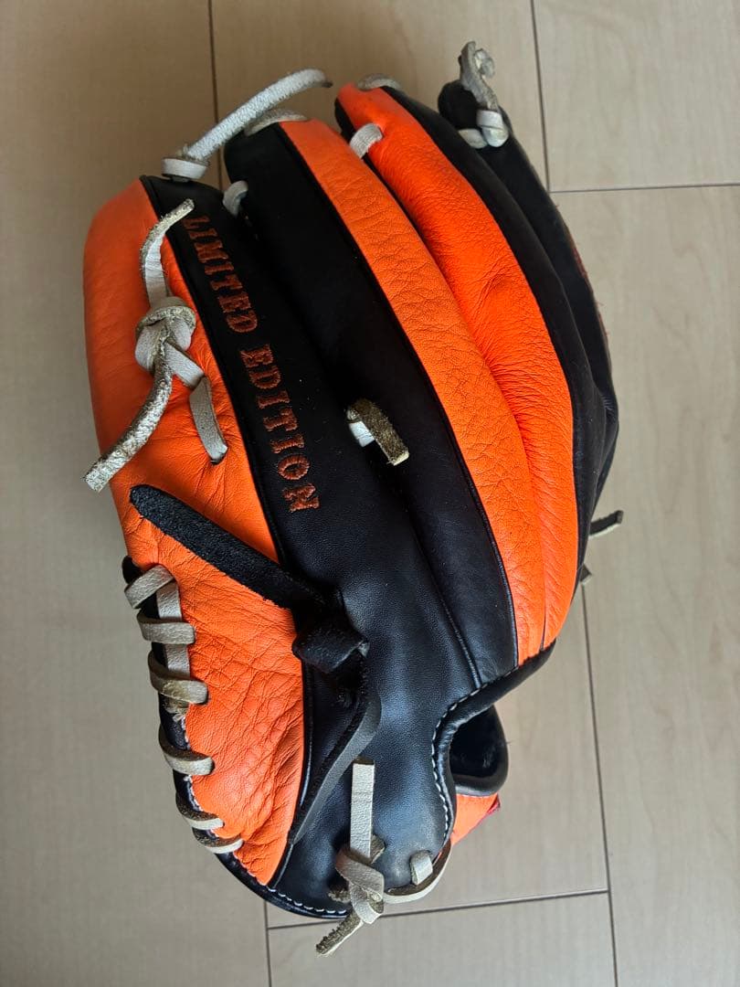 Rawlings 限定版 野球グローブ ブラック/オレンジ