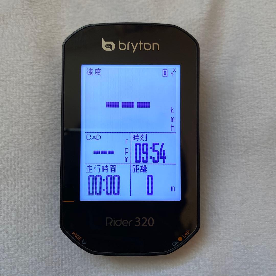 Bryton Rider 320 サイクルコンピューター センサ付き