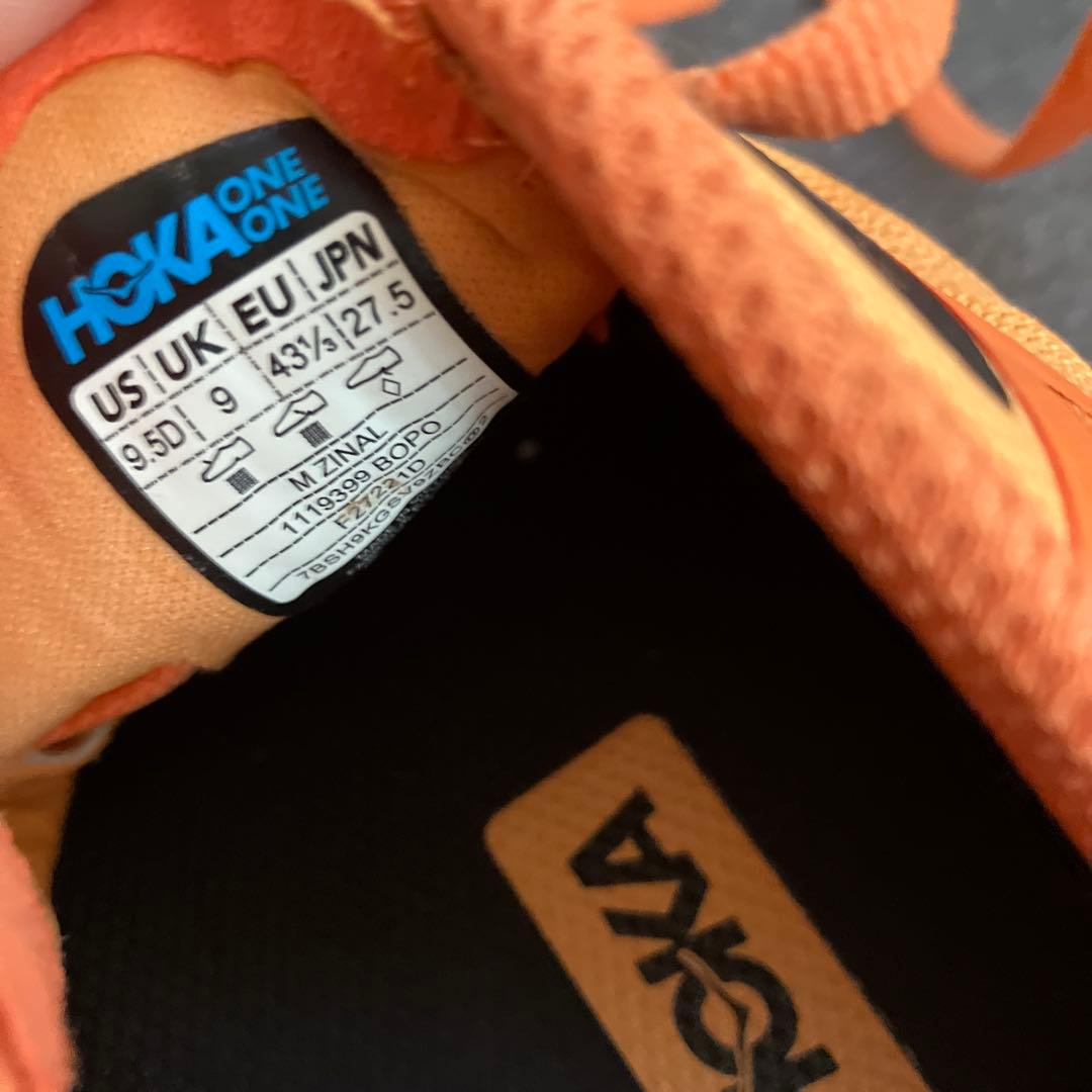 hoka oneone zinal trail 27.5cm 美品 ホカオネオネ