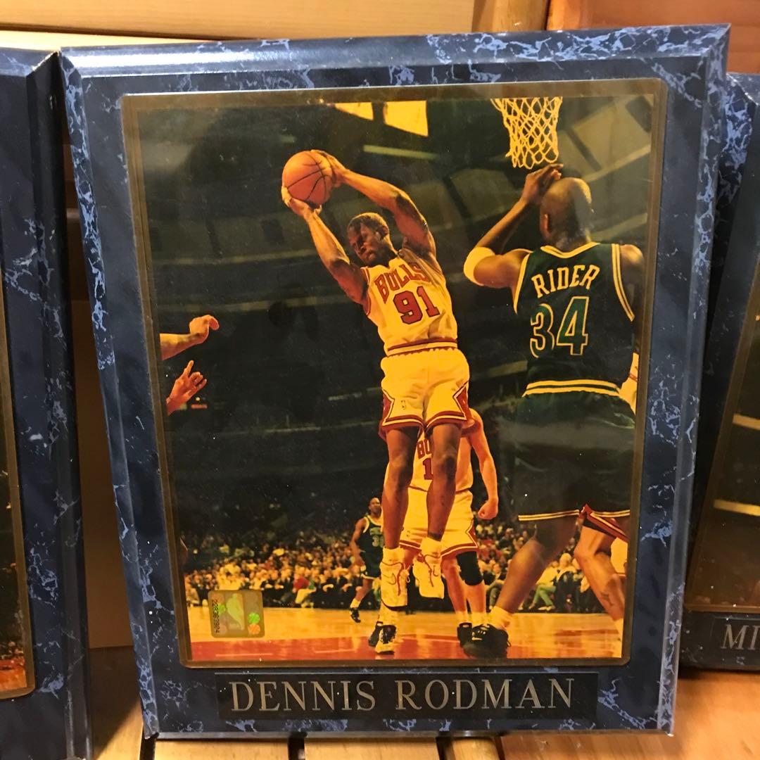 マイケル・ジョーダン デニス・ロッドマン 額装品　NBA認証あり