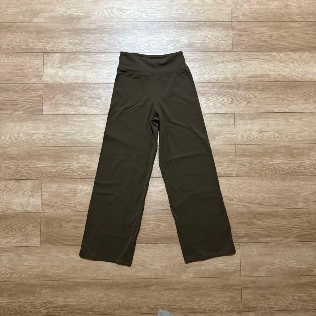 andar Airywin セミ裏起毛ワイドレギンス M