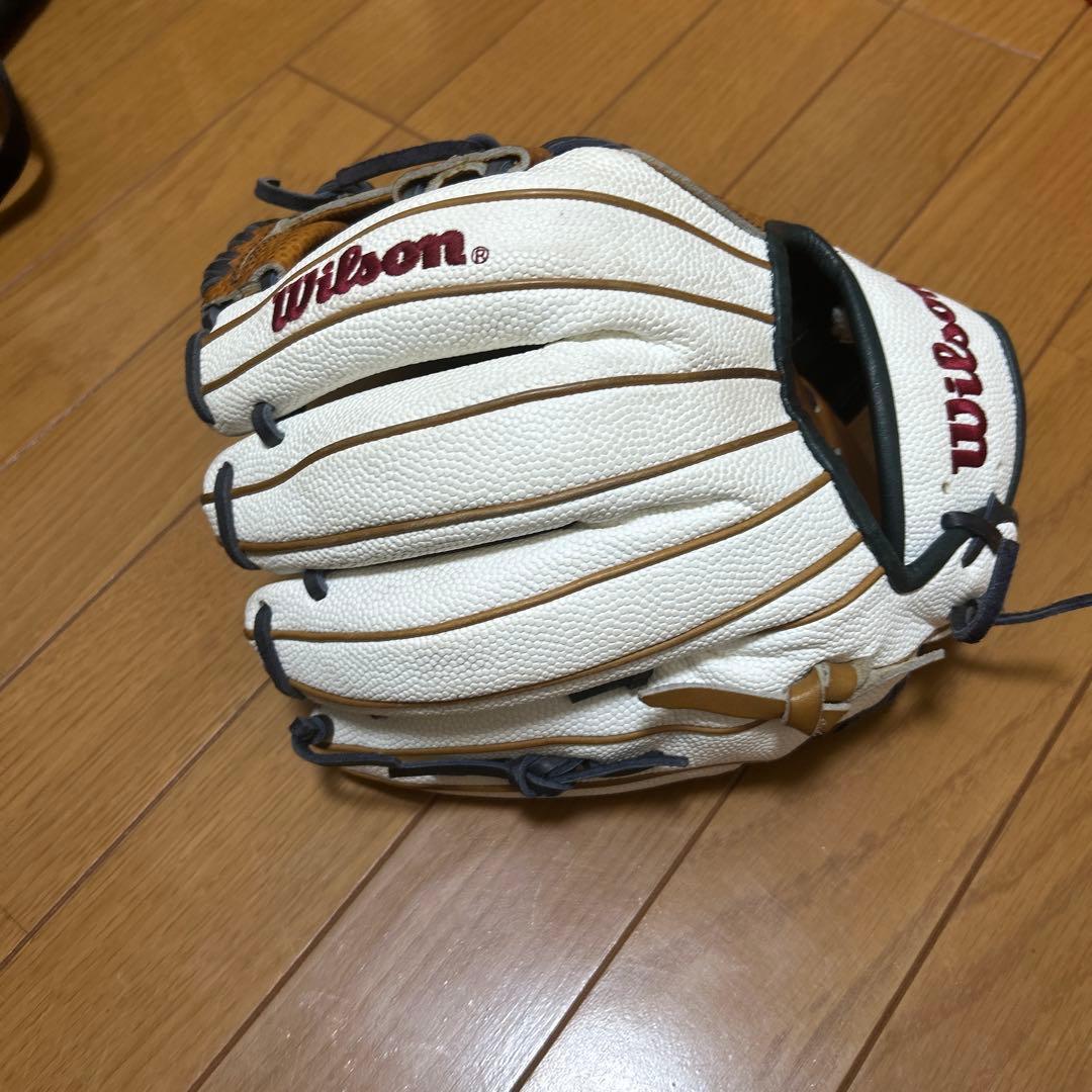 Wilson 軟式グローブ ホワイト/ブラウン中古品