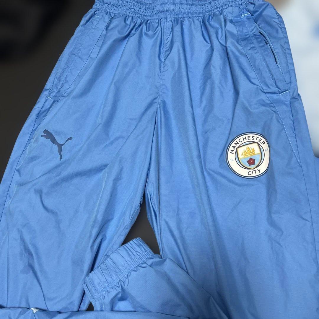 PUMA MCFC　マンチェスター　シティ　プレマッチ　ウーブン　セットアップM