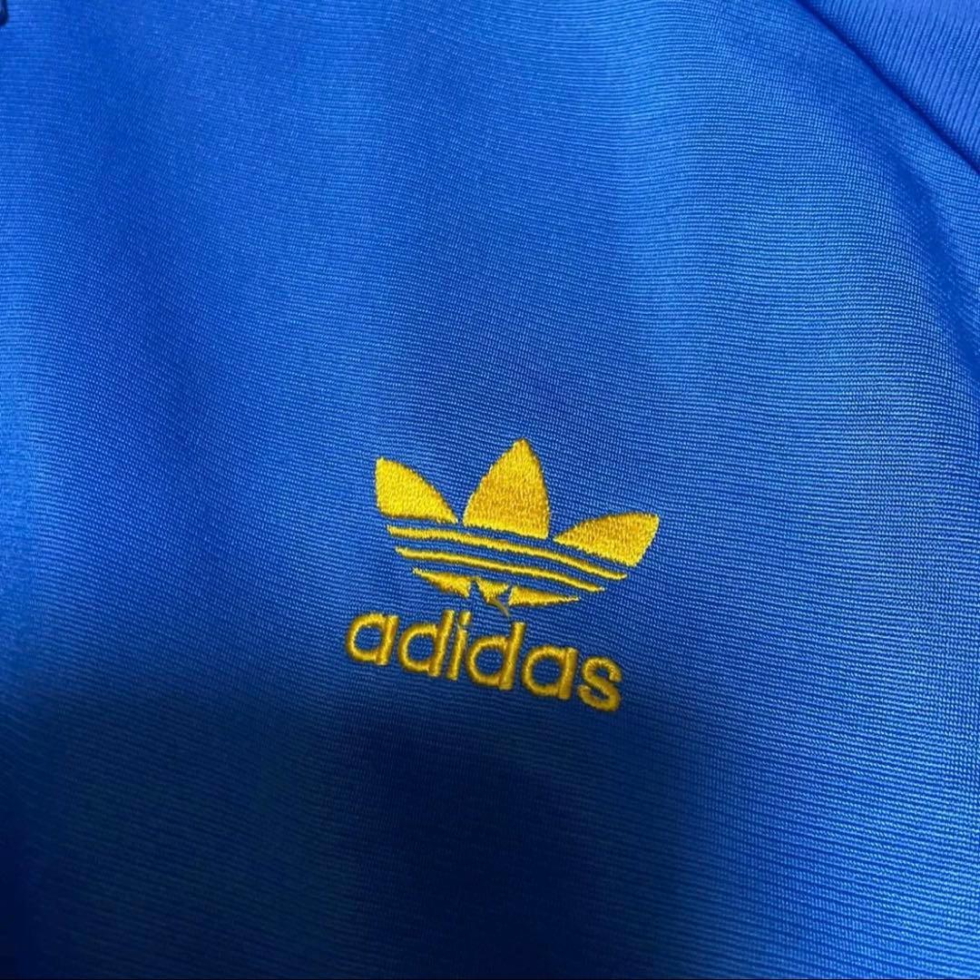 90sアディダス　トラックジャケット　ATP 青　黄　XLサイズ