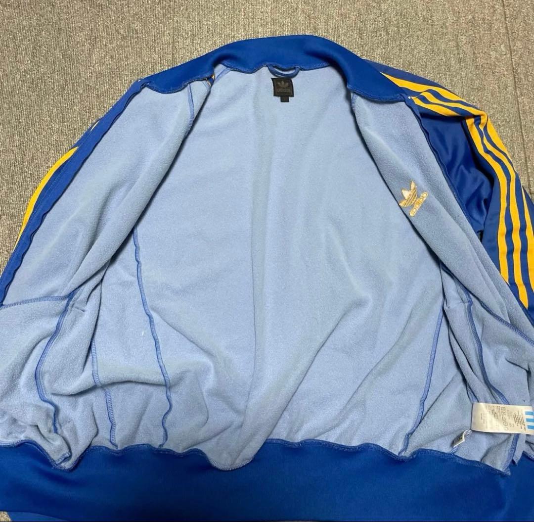 90sアディダス　トラックジャケット　ATP 青　黄　XLサイズ