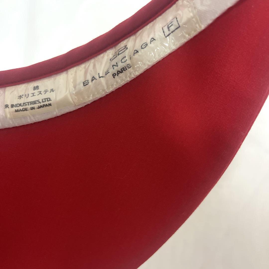 バレンシアガ BALENCIAGA サンバイザー 赤