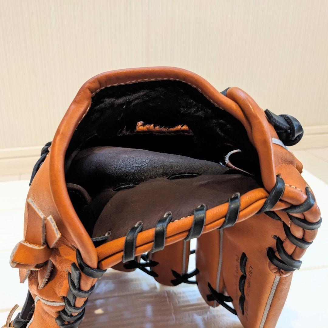 【美品】Wilson ウィルソン 左用 外野用 軟式グローブ ブラウン