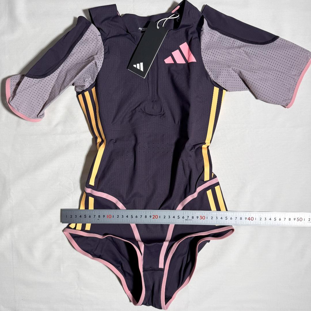 adidas アディダス 女子陸上 レーシングレオタード UK S