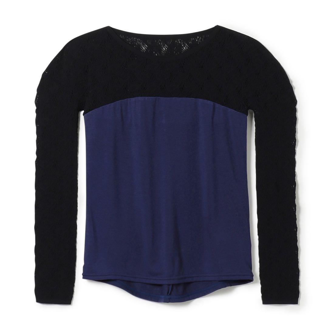 Chacott BALANCE コンビニット長袖トップ　コバルトブルー