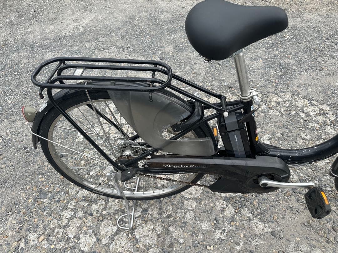 YAMAHA黒の電動アシスト自転車
