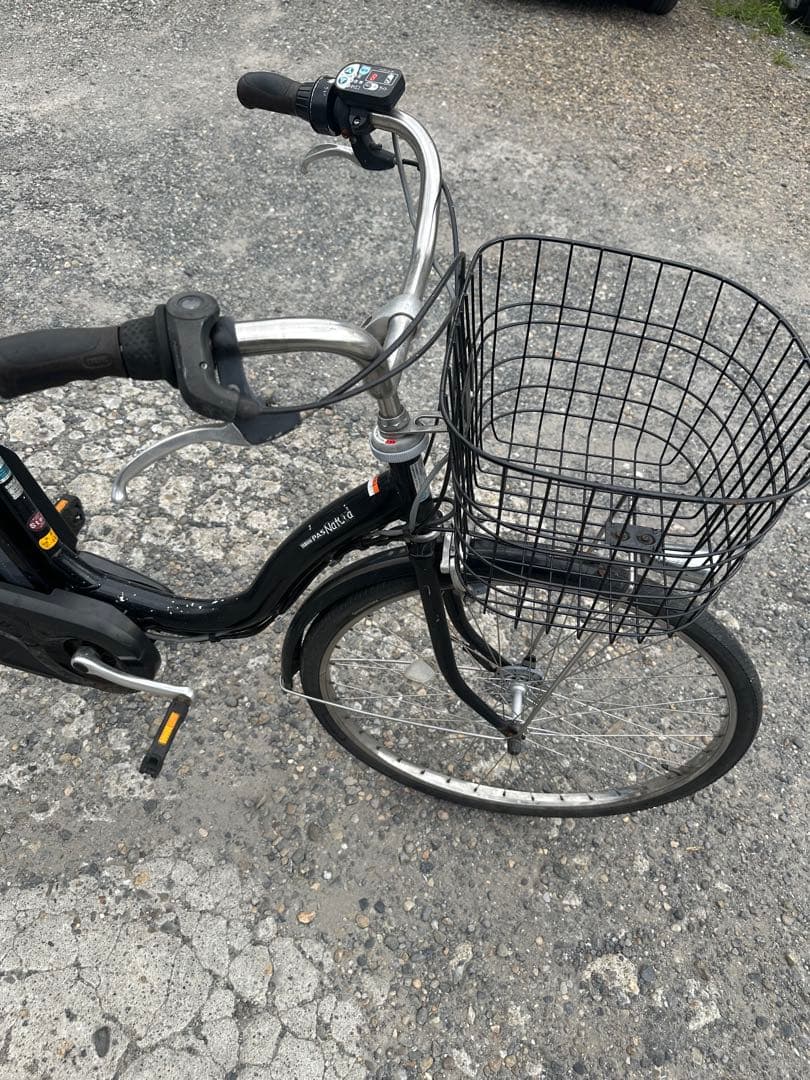 YAMAHA黒の電動アシスト自転車
