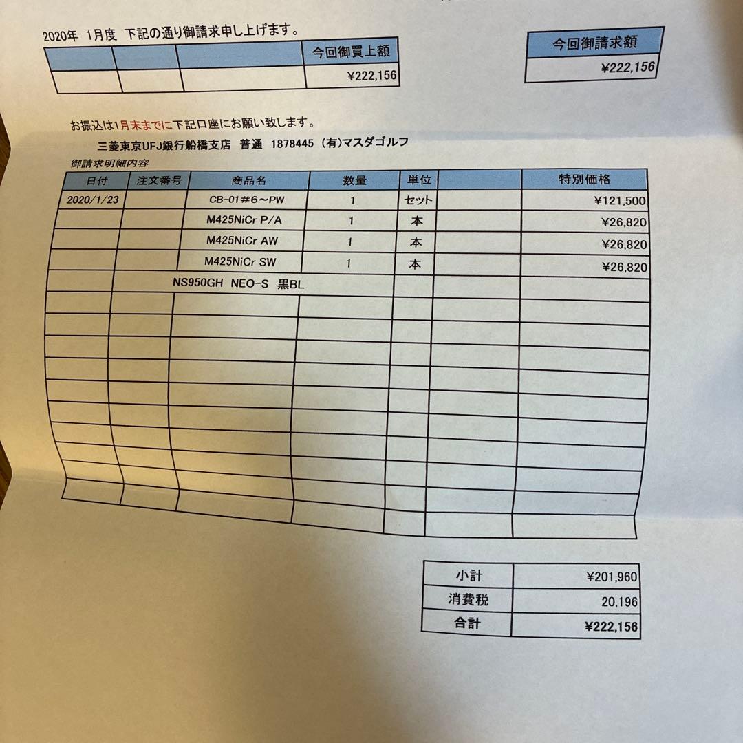 マスダゴルフ　アイアン　ウェッジセット