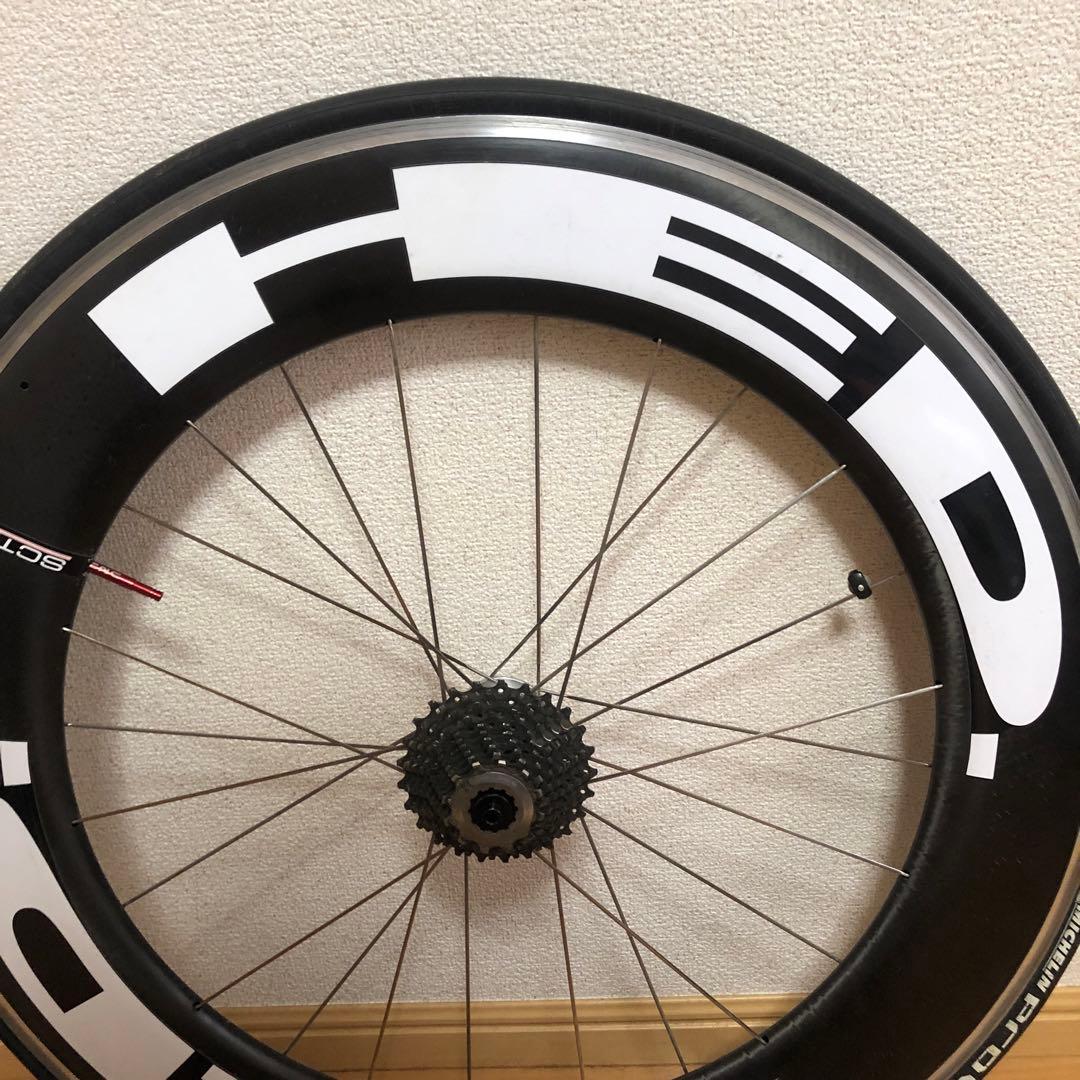 HED ディープリムカーボンリヤホイール　90mm チューブラー