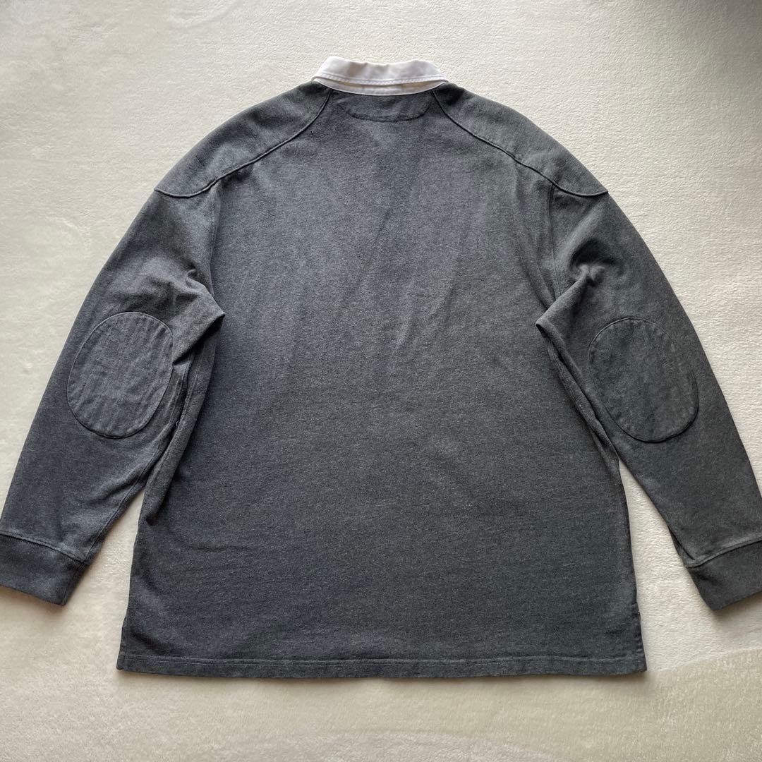 訳あり Polo by Ralph Lauren ラガーシャツ グレー XL
