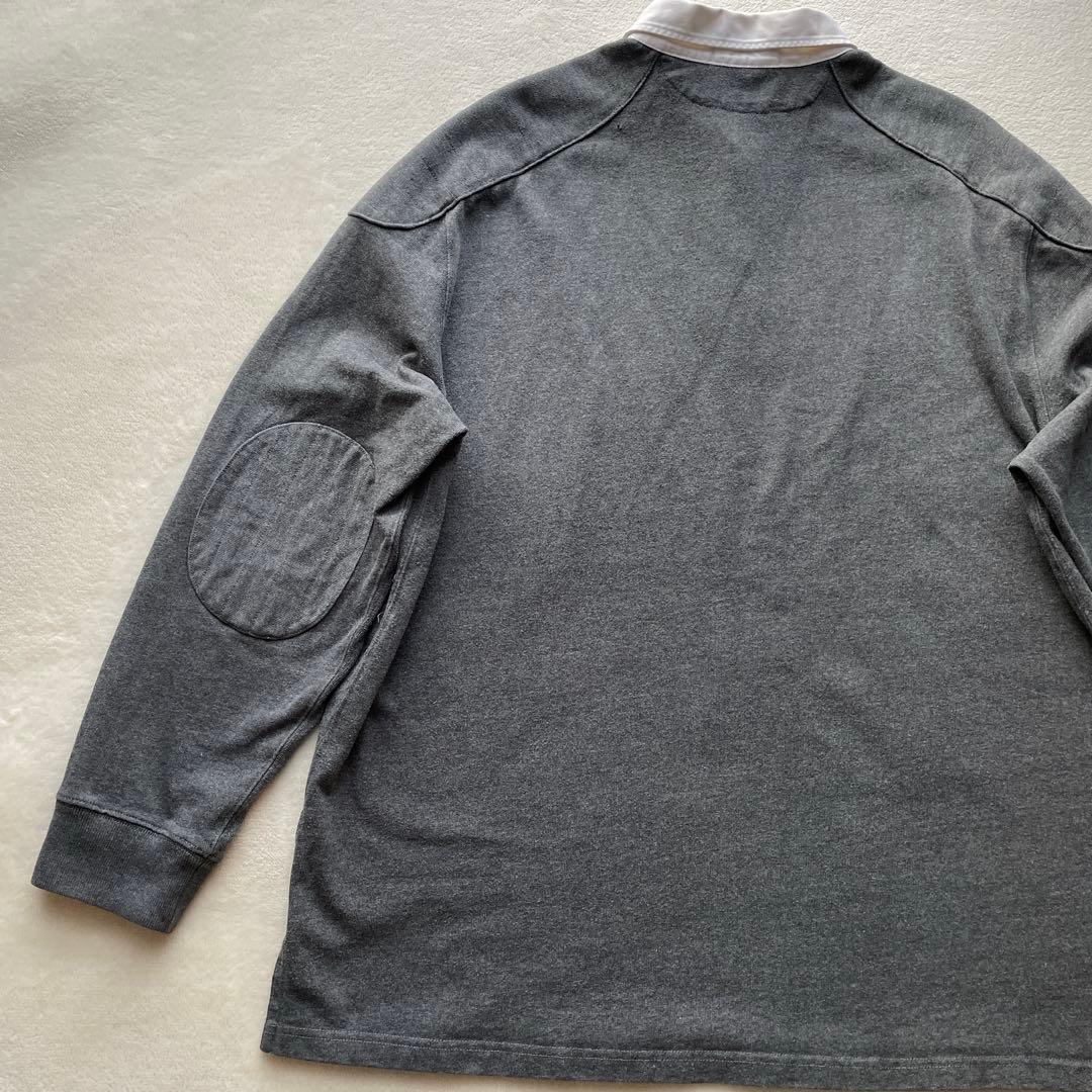 訳あり Polo by Ralph Lauren ラガーシャツ グレー XL