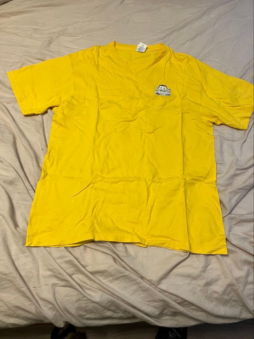ピーナッツくん×漢 Kitchen 超うめぇグミゼリーケーキ Tシャツ XL