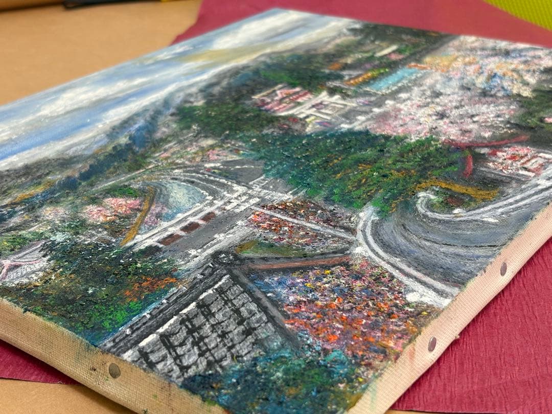 山本達幸「ひなびぬ」油彩 風景画