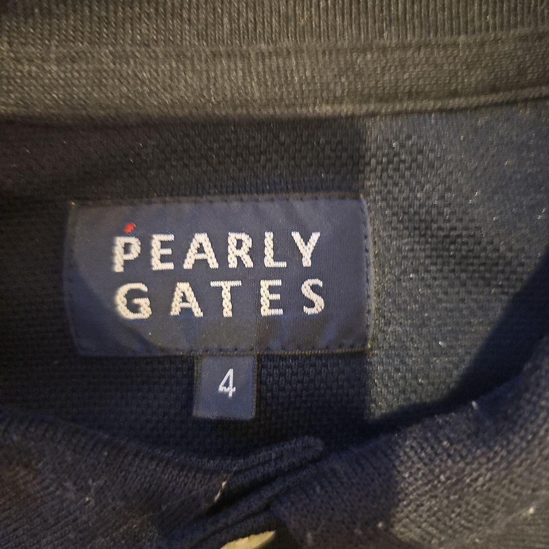 PEARLY GATES ネイビーポロシャツ　パーリーゲイツ　4 　ゴルフウェア