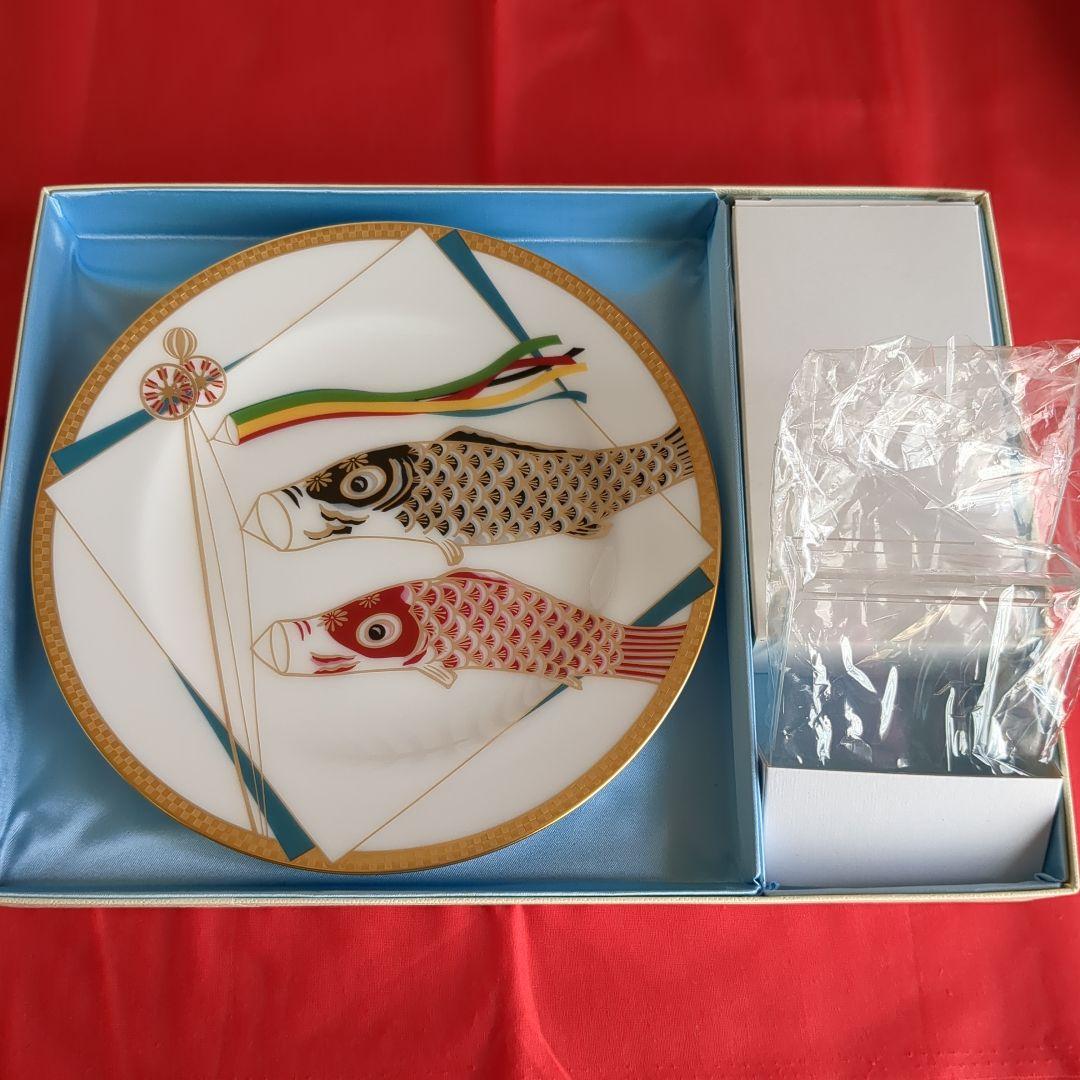 大倉陶園『鯉のぼり』陶器絵皿
