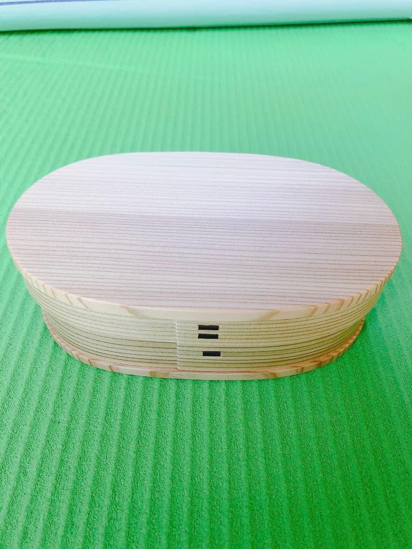【美品✨】曲げわっぱ　弁当箱　大館工芸社　小判弁当　仕切り無し